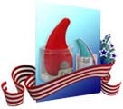 Jed Ball Sassy Lassie (Red/Blue) - SMALL